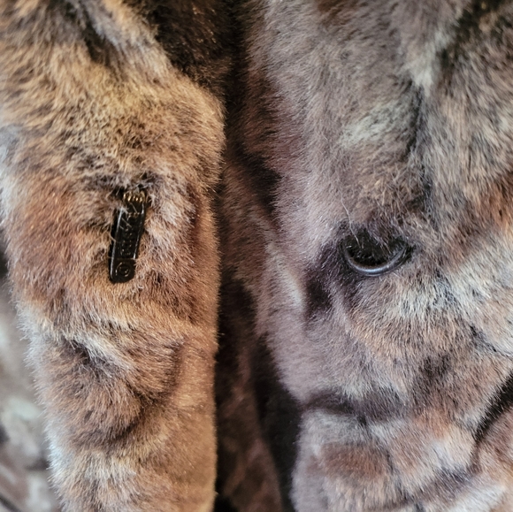 C.D.V. Comme Du Vrai Paris Faux Fur Long Coat size 6 - Picture 8 of 10